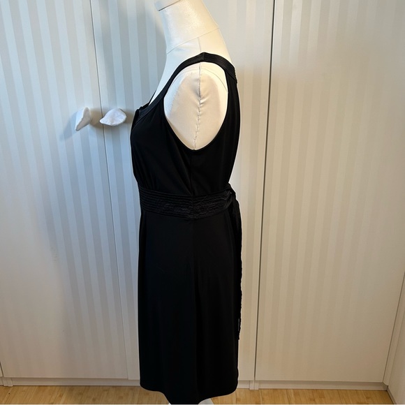Worthington black sleeveless dress tie belt Size M - Picture 3 of 8